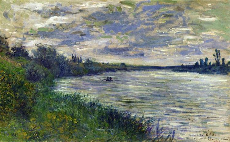 The Seine near Vetheuil, Stormy Weather, 1878 - Claude Monet