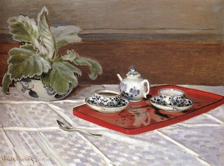 The Tea Set, 1872 - Claude Monet