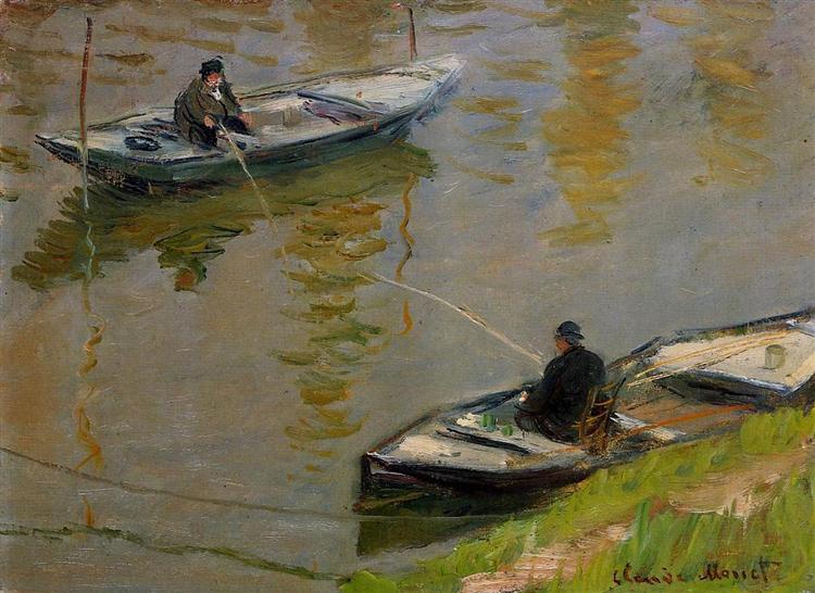 Two Anglers, 1882 - Клод Моне