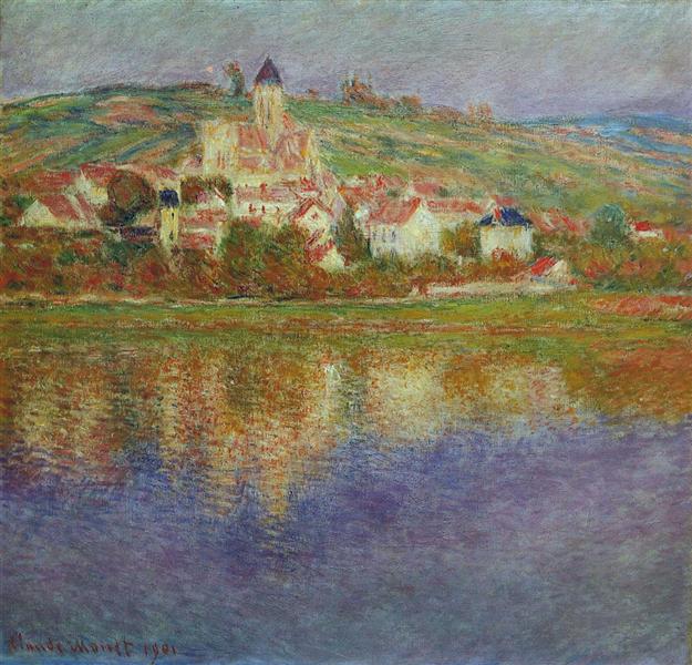 Vetheuil, Pink Effect, 1901 - 莫內