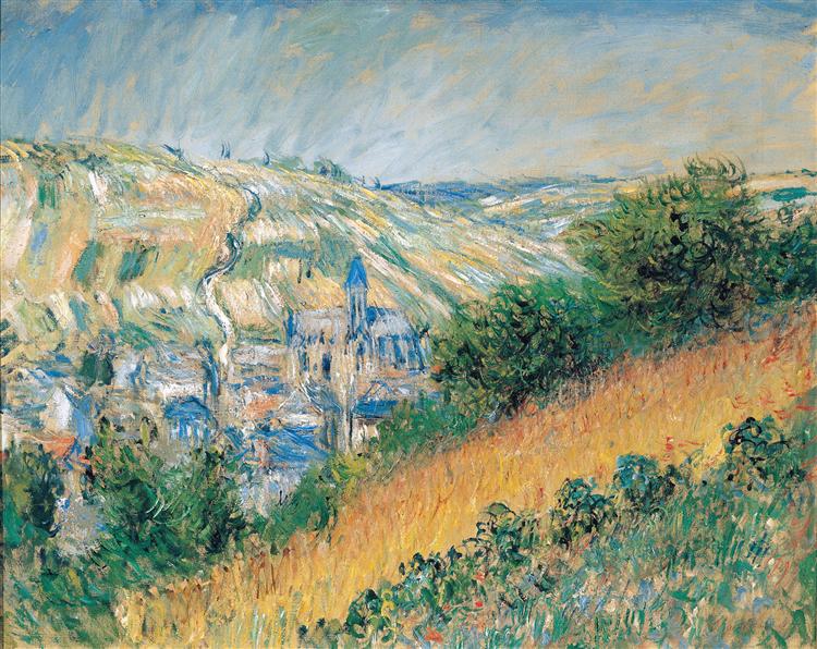 Вид на Ветёй, 1881 - Клод Моне