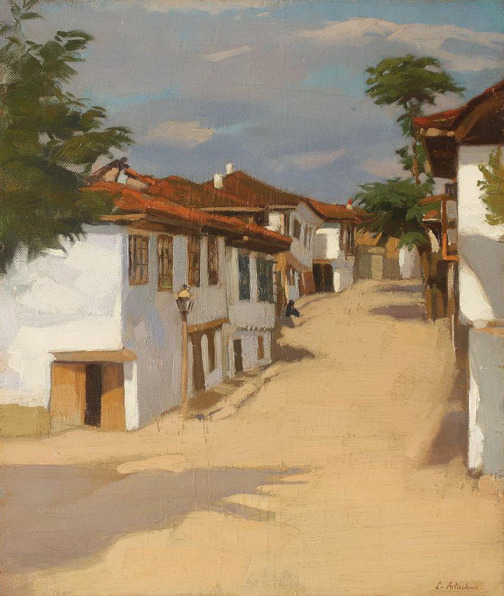 Landscape with Houses at Balcic - Костянтин Артакіно