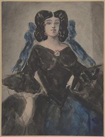 Portrait of a Lady - Constantin Guys
