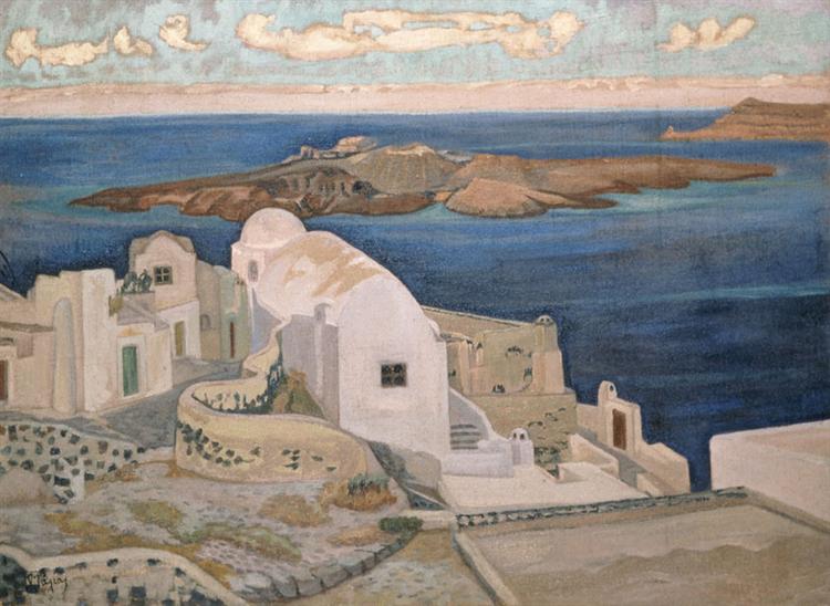 Santorini, c.1928 - Константин Малеас