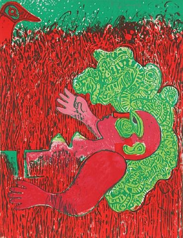 Dans l'infinie verticalite de l'herbe la femme, 1977 - Guillaume Cornelis van Beverloo