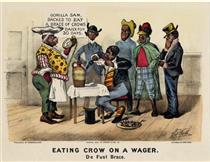 Eating Crow on a Wage - Currier and Ives