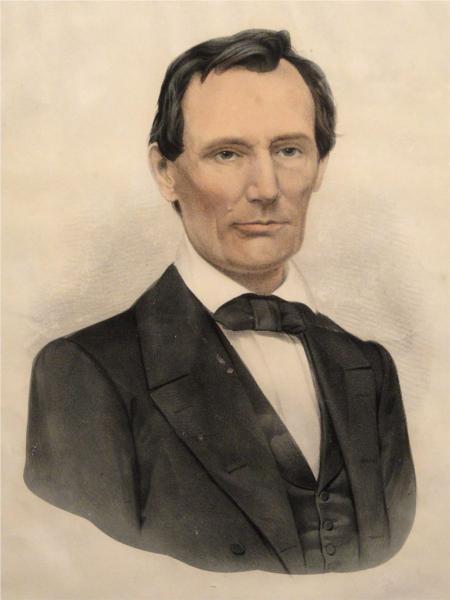 Hon. Abraham Lincoln, Our Next President, 1860 - Куррье и Айвз