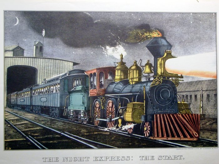 The Night Express - Currier and Ives