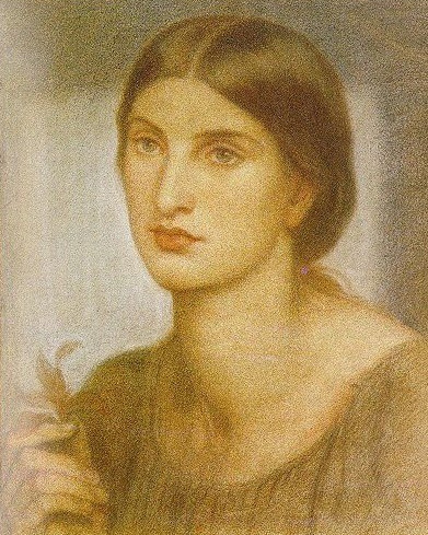 Study of a Girl, 1867 - 但丁·加百列·羅塞蒂