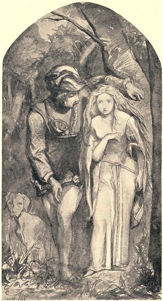 The Beautiful Lady Without goods, 1848 - Данте Габрієль Росетті