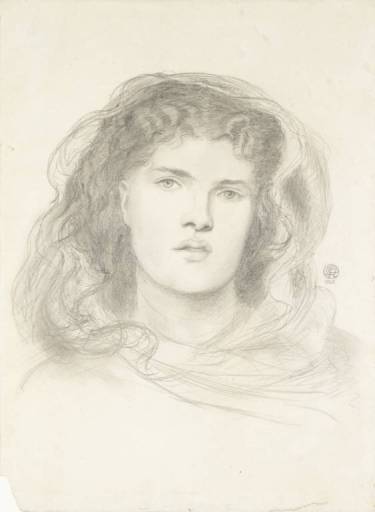 The Beloved study (The Bride study), 1865 - Dante Gabriel Rossetti