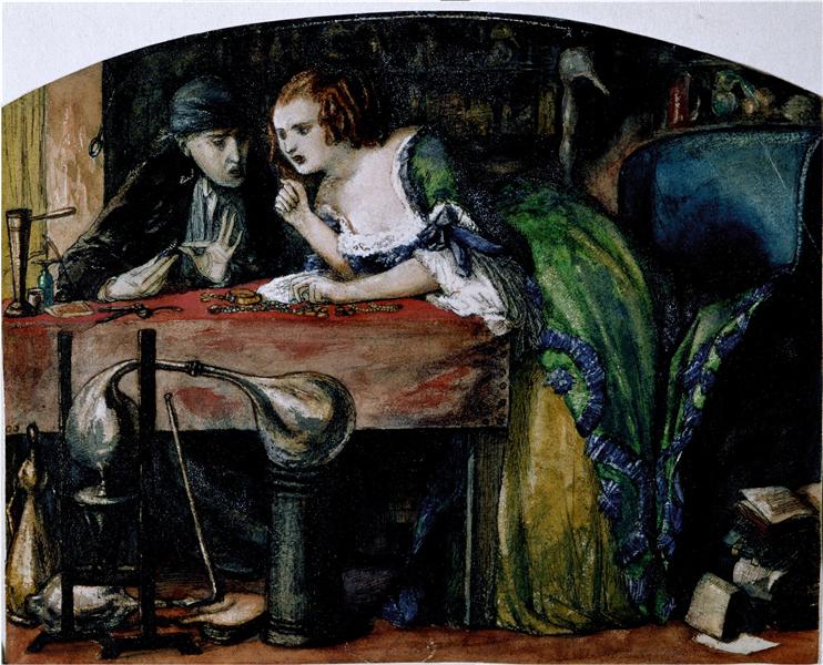The Laboratory, 1849 - Dante Gabriel Rossetti