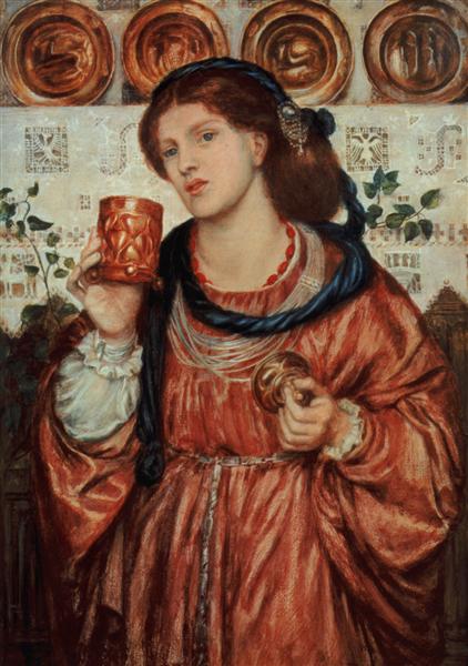 The loving cup, 1867 - 但丁·加百列·羅塞蒂