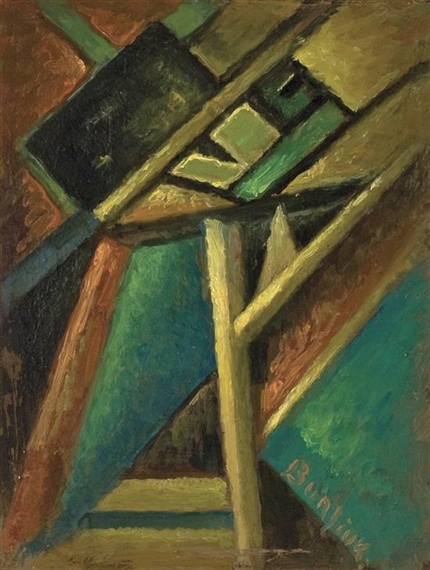 Абстракция, c.1910 - Давид Бурлюк