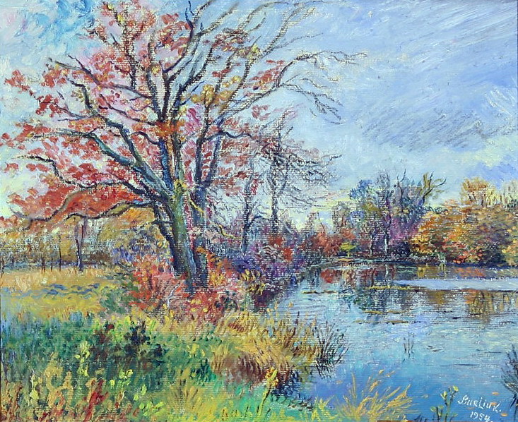 Autumn Pond - David Burliuk