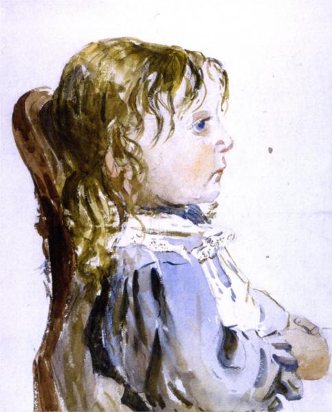 Girl in a Pinafore, 1849 - David Cox