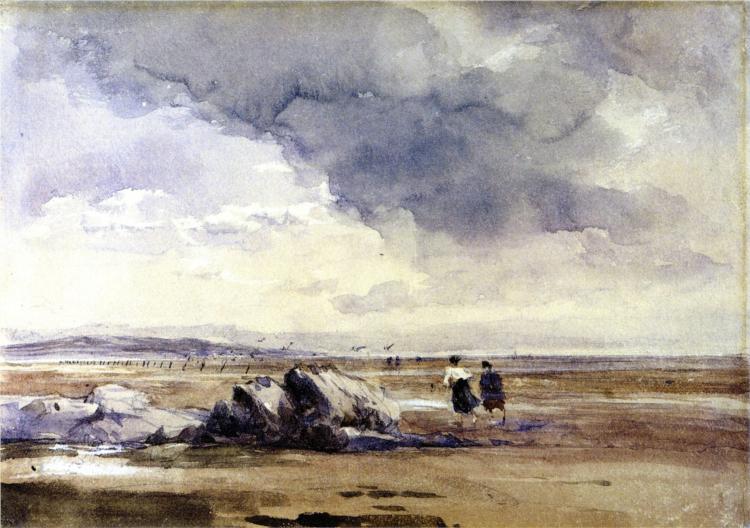 On Lancaster Sands, Low Tide, 1849 - David Cox
