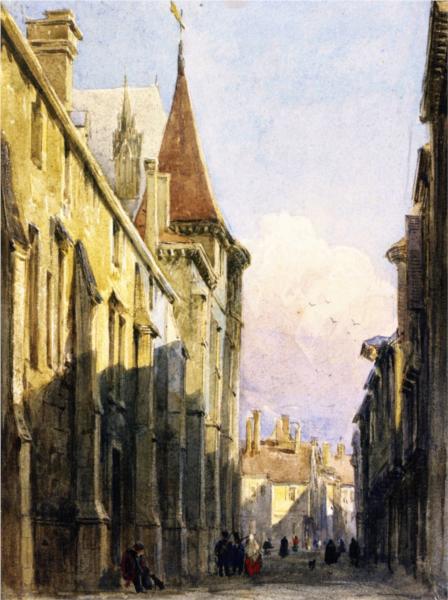 Street in Beauvais, 1823 - David Cox