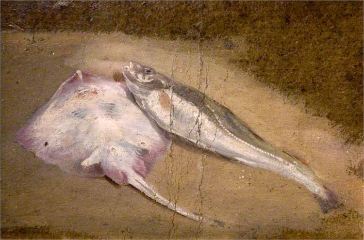 Study of Fish, Skate and Cod, 1842 - Девід Кокс