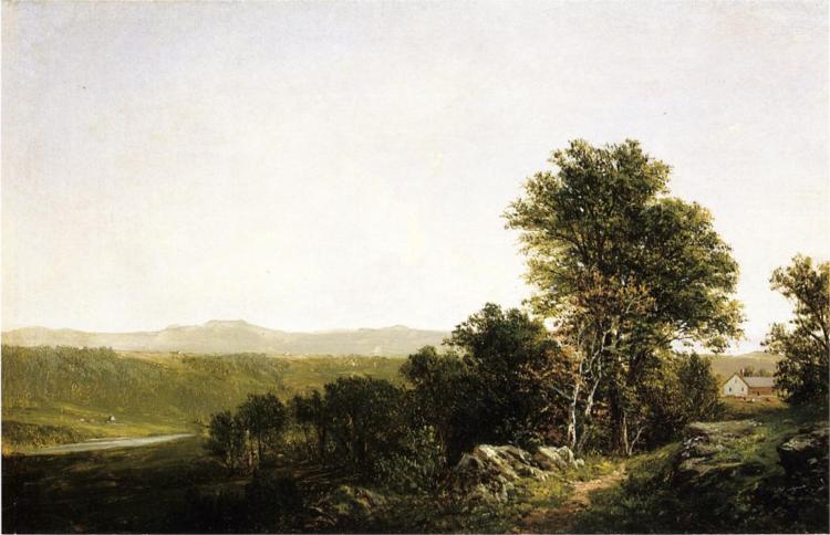A Lush Summer Landscape, 1864 - Дэвид Джонсон
