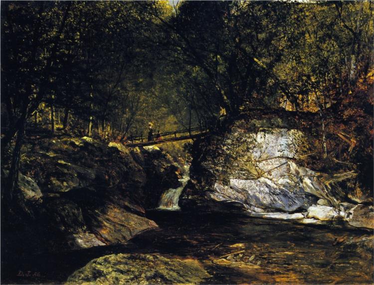 A Study, Bash Bish Falls, 1856 - Дэвид Джонсон