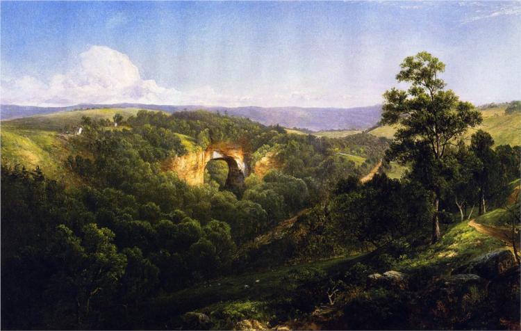 Natural Bridge, Virginia, 1860 - Дэвид Джонсон