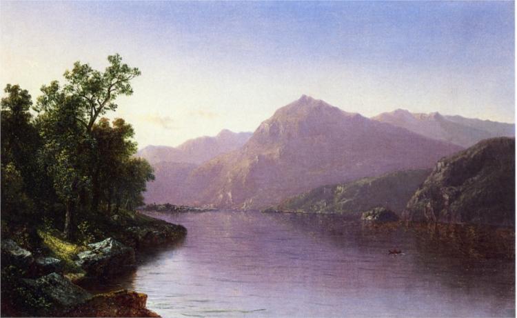 Placid Lake, Adirondacks, 1866 - Дэвид Джонсон
