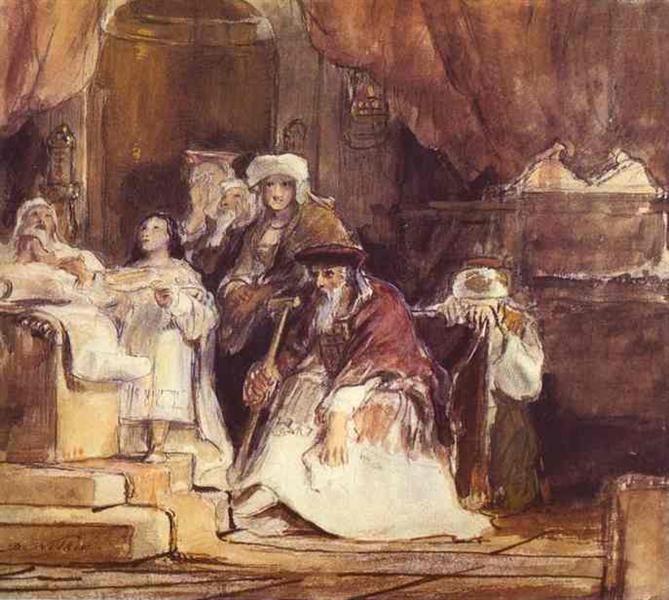 Samuel in the Temple, 1839 - Дейвид Уилки