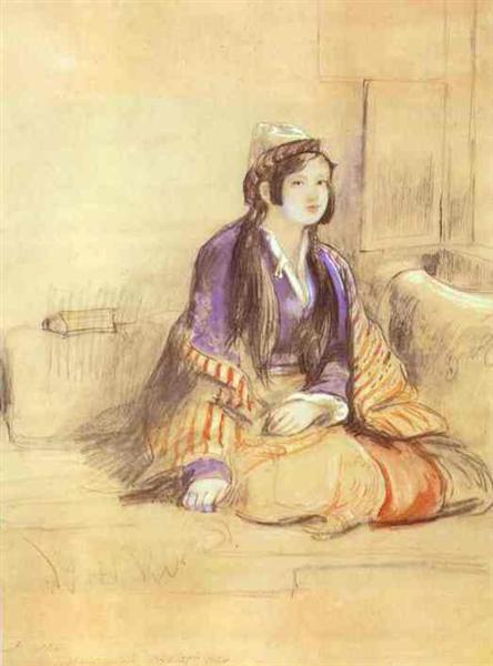 Seated Lady of Constantinople, 1840 - Дейвид Уилки