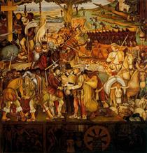 Colonisation, 'The Great City of Tenochtitlan' - Diego Rivera