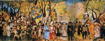 Dream of a Sunday Afternoon in Alameda Park - Diego Rivera