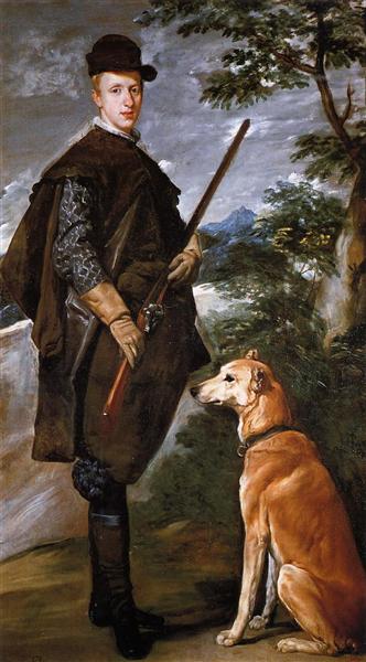 Portrait of Cardinal Infante Ferdinand of Austria with Gun and Dog, 1632 - Диего Веласкес