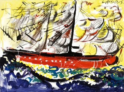 Red boat - Dimitris Mytaras