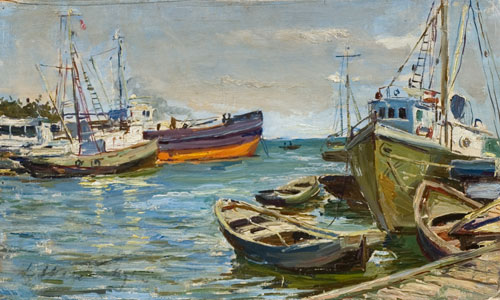 Батумский порт, 1932 - Дмитрий Налбандян 