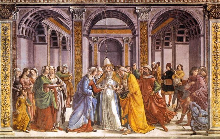 Marriage of Mary, 1486 - 1490 - Доменіко Гірляндайо