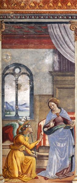 The Annunciation, 1486 - 1490 - Domenico Ghirlandaio