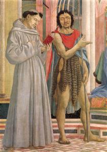 The Madonna and Child with Saints (detail) - Domenico Veneziano