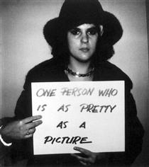 One Person Who Is As Pretty As a Picture - Douglas Huebler
