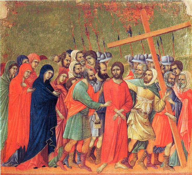 Carrying of the Cross, 1308 - 1311 - Duccio di Buoninsegna