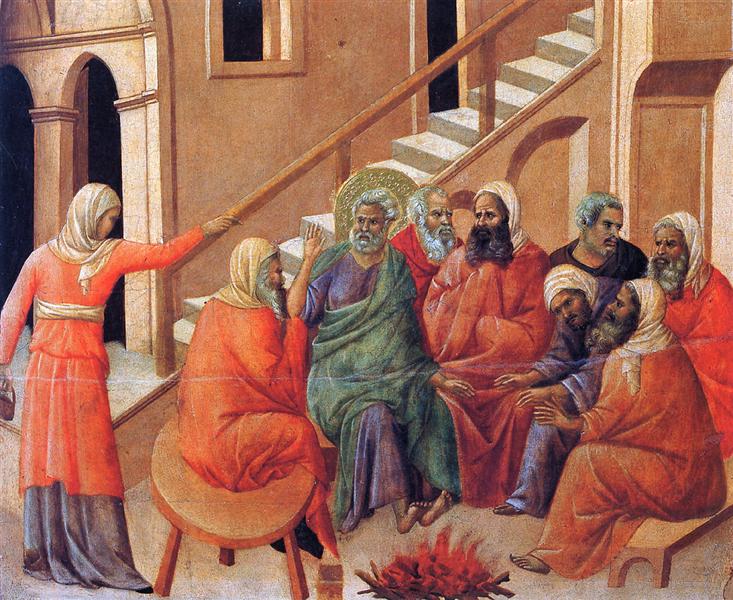 Renunciation of Peter, 1308 - 1311 - Duccio di Buoninsegna