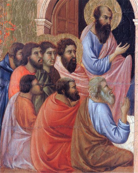 The apostles of Maria (Fragment), 1308 - 1311 - Duccio