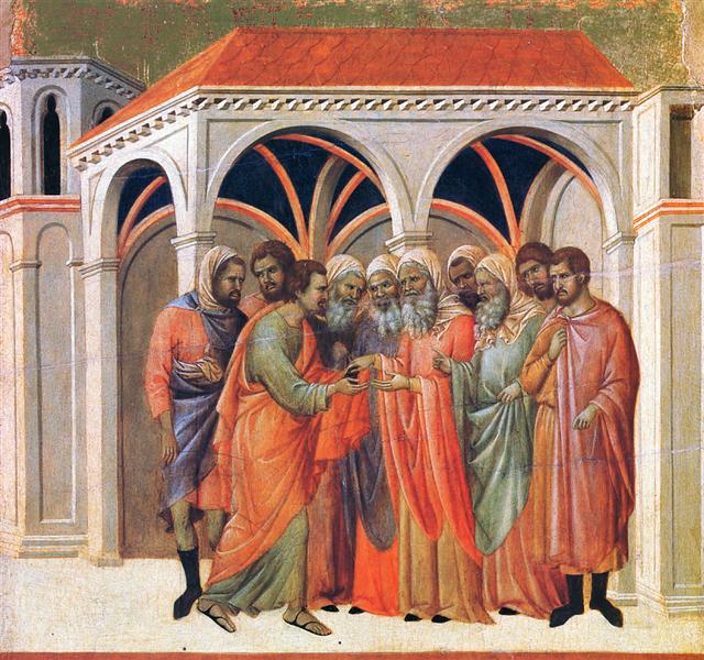 judas betrays jesus painting