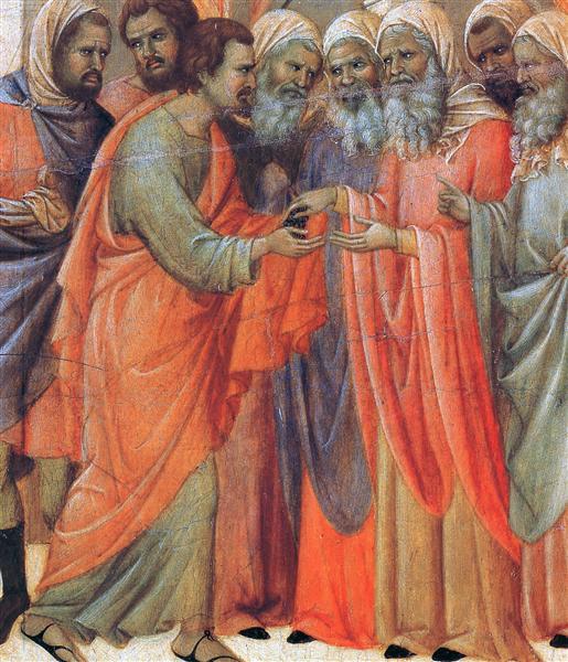 Duccio, Il tradimento di Giuda, 1308-1311