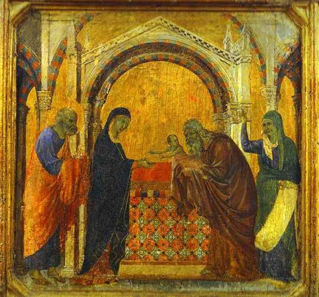 The Presentation in the Temple, 1308 - 1311 - Duccio