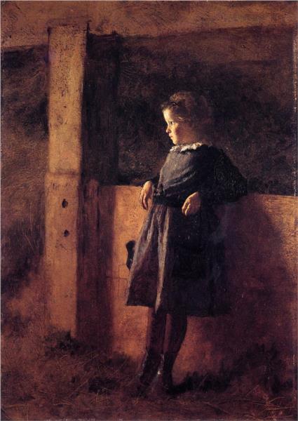 Girl in Barn, 1878 - Eastman Johnson