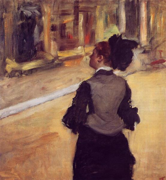 A Visit to the Museum, c.1879 - c.1885 - Edgar Degas
