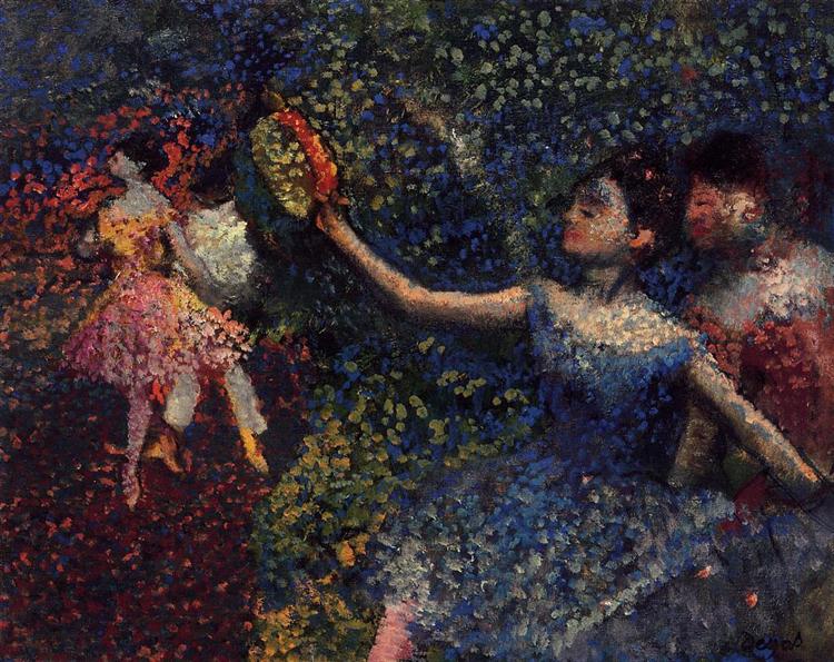 Танцовщица и тамбурин, c.1897 - Эдгар Дега