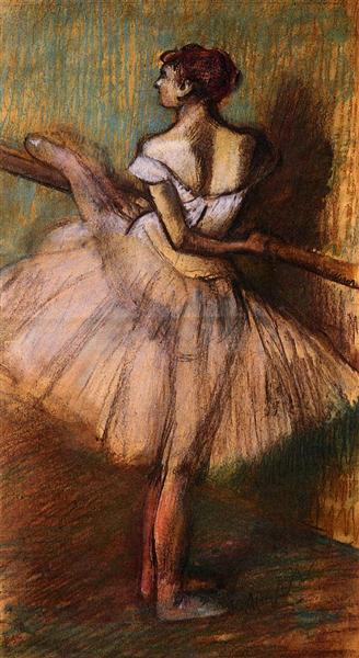 Танцовщица у станка, c.1884 - c.1888 - Эдгар Дега