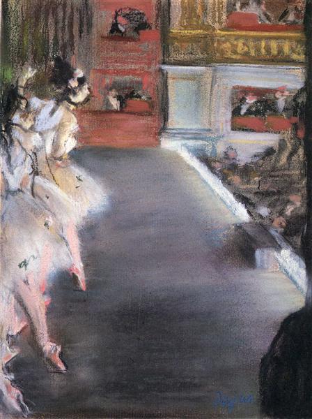 Танцовщицы у станка в Старой Опере, c.1877 - Эдгар Дега