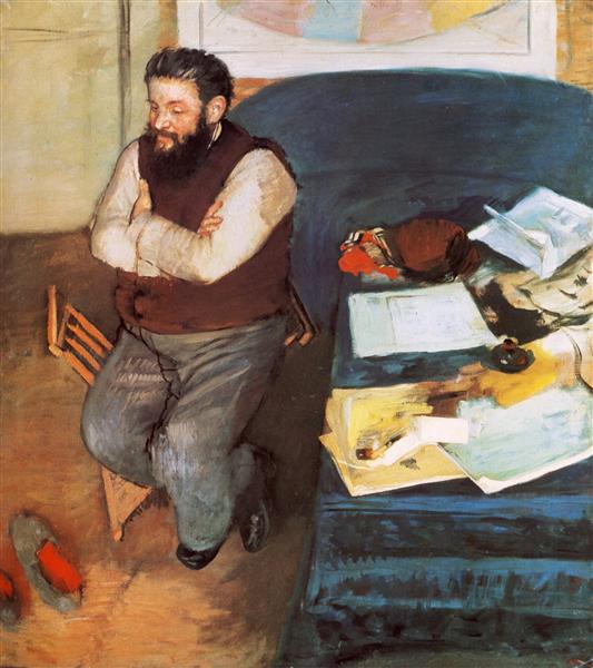 portrait de Diego Martelli, 1879 - Edgar Degas